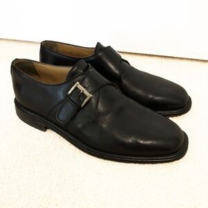 Johnston & Murphy Domani Genuine Leather Shoes Black Size 9